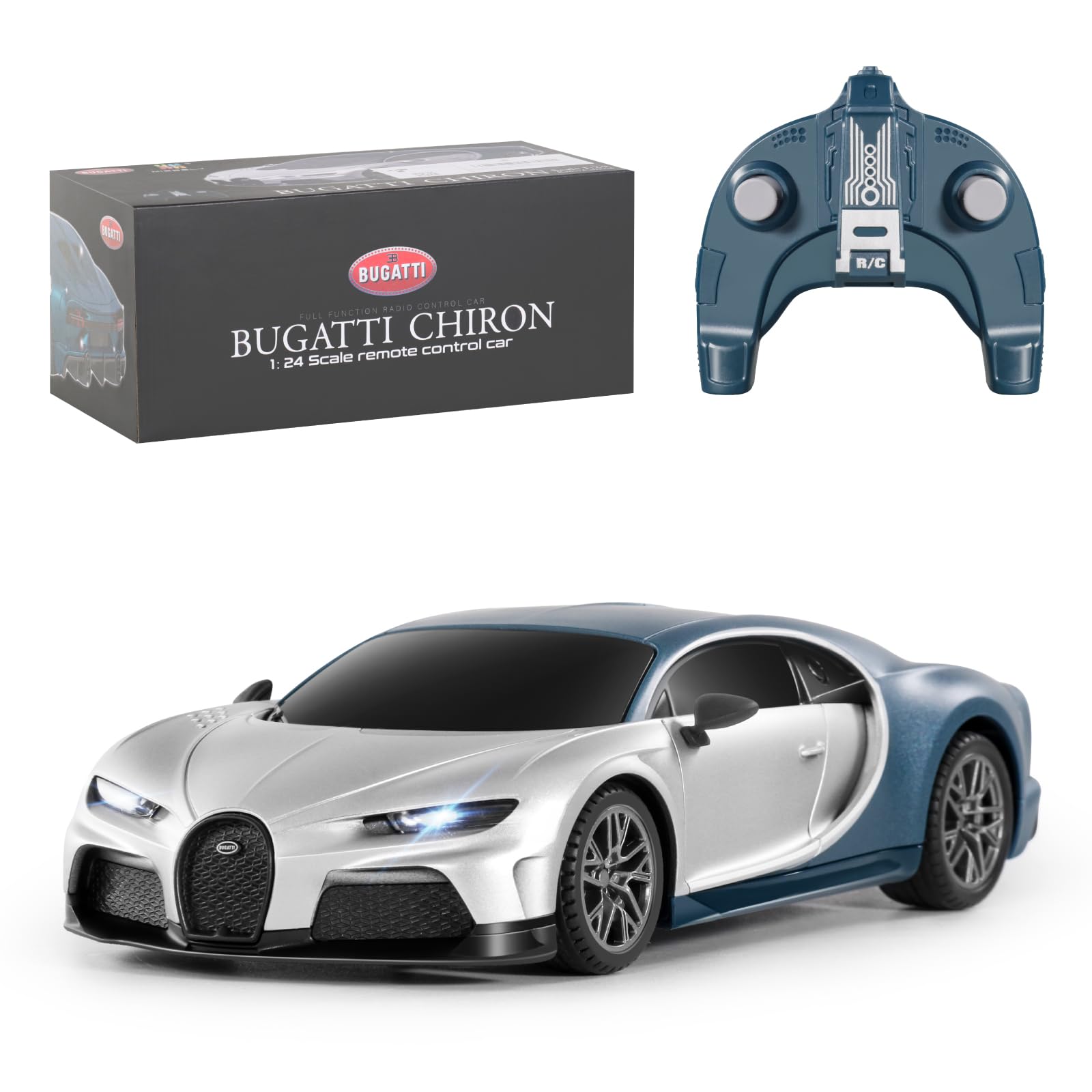 MIEBELY Bugatti Chiron RC car unboxing reveals premium design appeal.