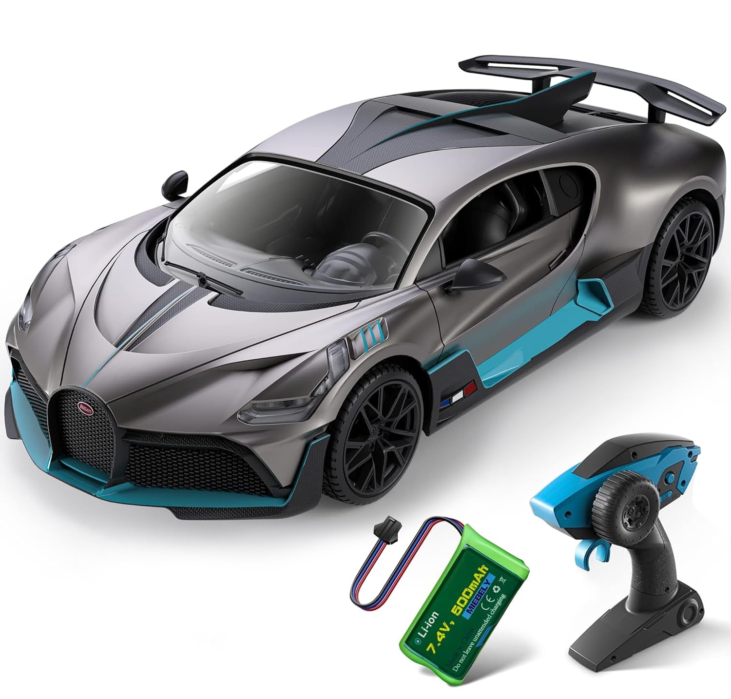 MIEBELY Bugatti Divo 1/16 front view showing authentic styling for collectors
