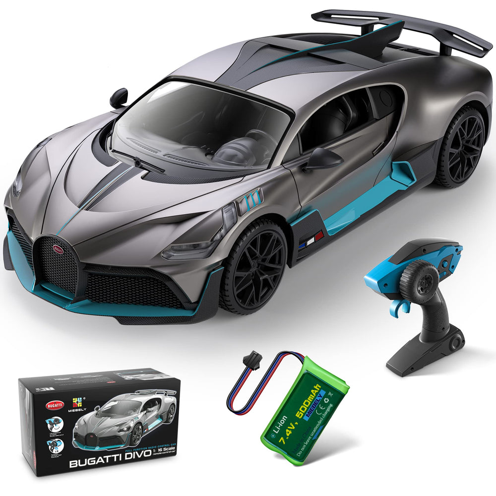 MIEBELY Bugatti Divo 1/16 headlights lit adds realism for night play