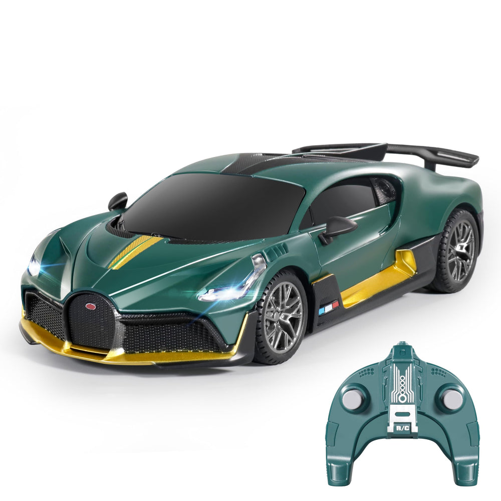 MIEBELY Bugatti Divo RC car front view highlighting authentic race aesthetics