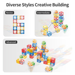MIEBELY colorful magnetic tiles motivate screen-free learning for kids three and up