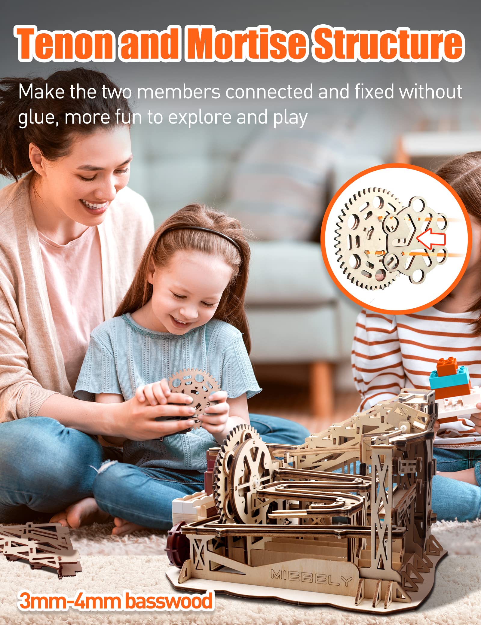 MIEBELY decorative wooden puzzle model as elegant home décor