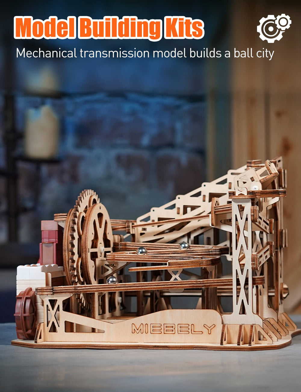 MIEBELY instruction manual with numbered pieces for quick progress