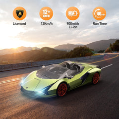 Detailed MIEBELY Lamborghini RC car body highlighting premium build quality.