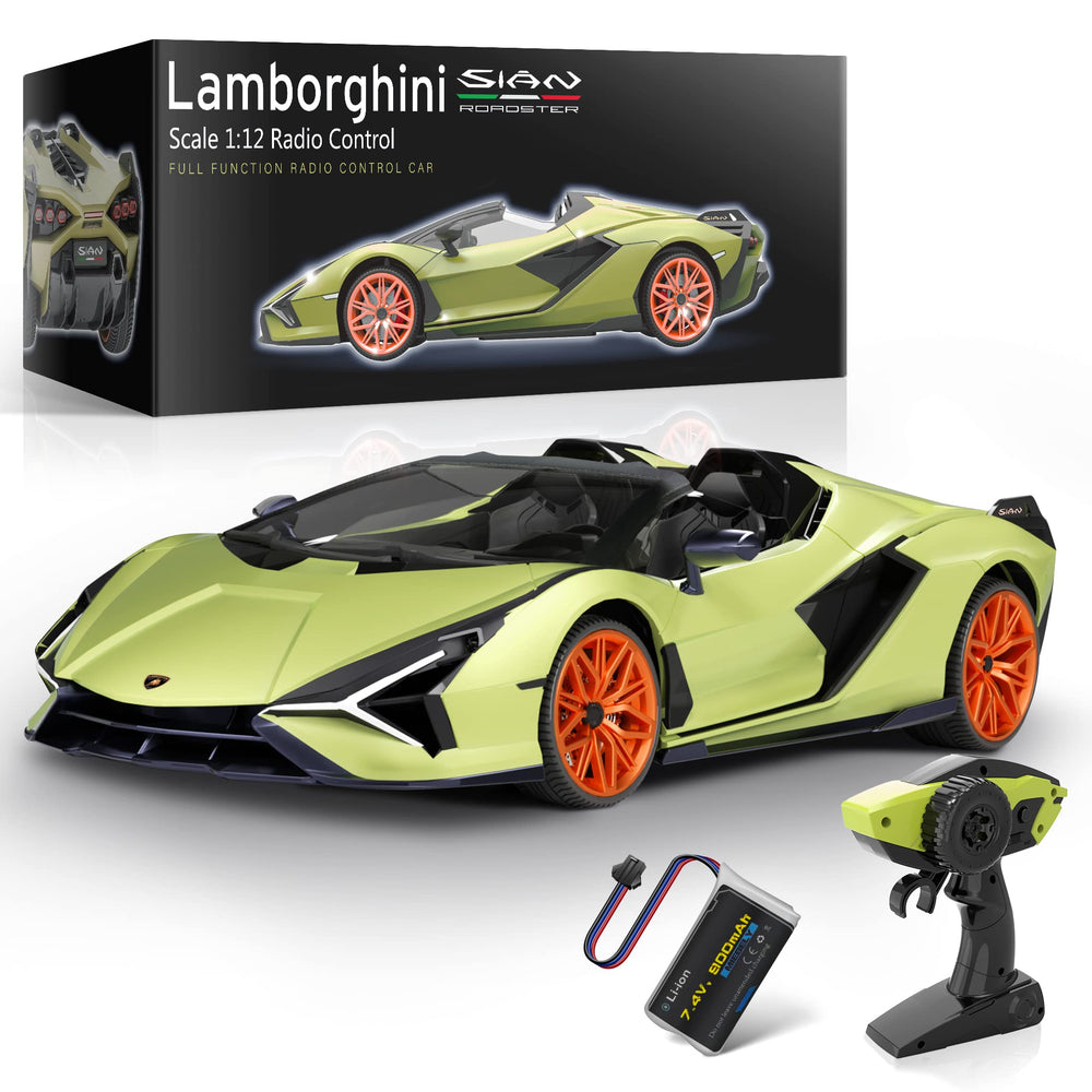 Gift-ready MIEBELY Lamborghini RC car packaging for birthdays.