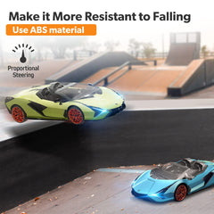 Remote controller for MIEBELY Lamborghini RC car with easy handling.