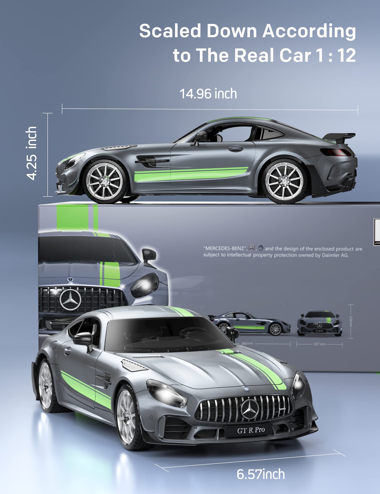 MIEBELY GT R Pro LED lights create authentic night-time cues for dynamic racing vibes.