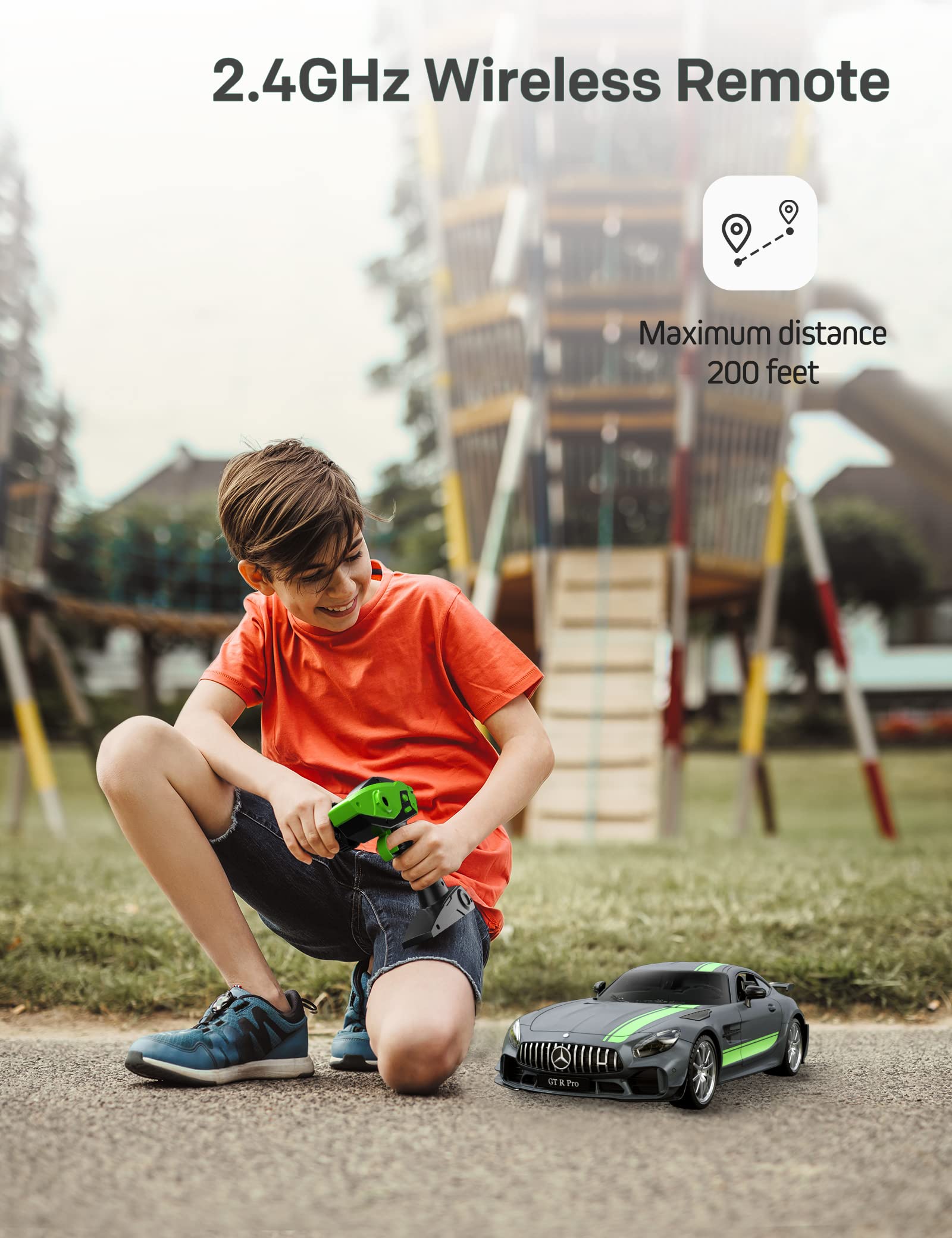 MIEBELY remote controller demonstrates ergonomic design with detachable ring for both-handed comfort.