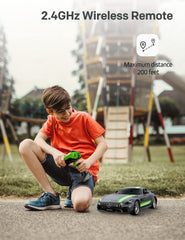 MIEBELY remote controller demonstrates ergonomic design with detachable ring for both-handed comfort.