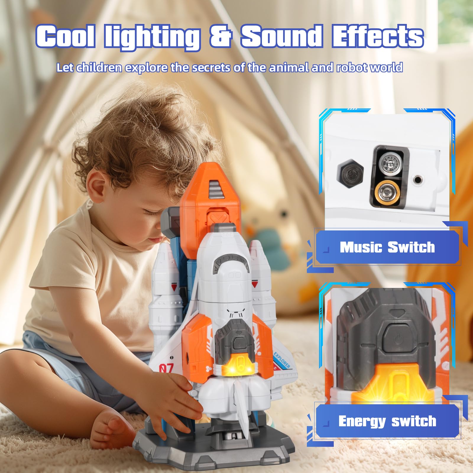 Miebely tail wing adjustment demonstrates transform-ready design for flexible play.