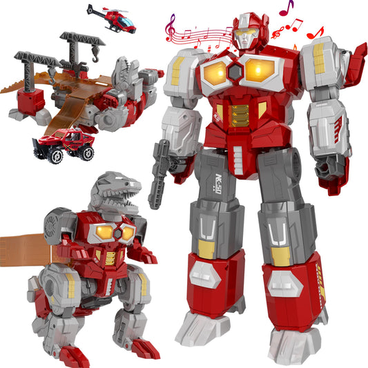 MIEBELY transforming dinosaur-robot action figure for imaginative play and fine motor skills