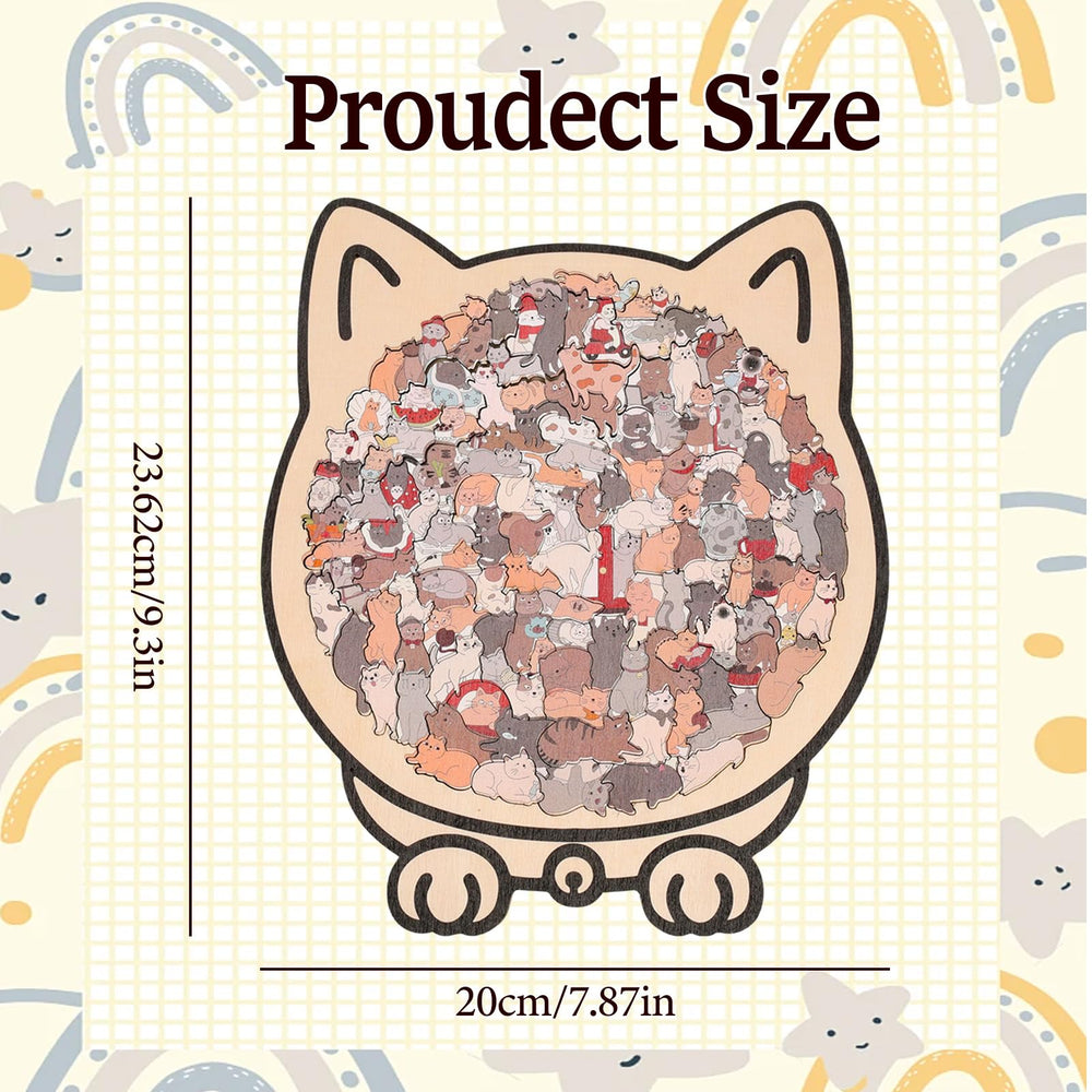 Miehoous gift pack for cat lovers and puzzle fans, ready to gift.