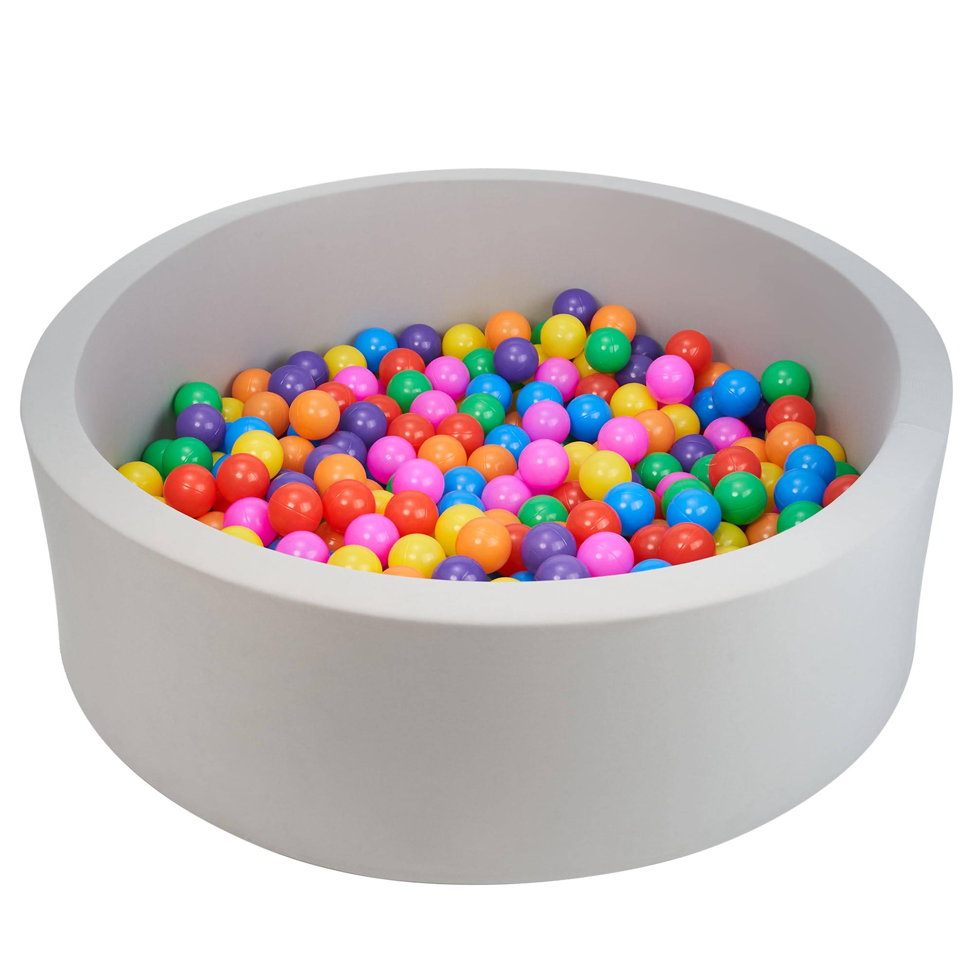Miereirl ball pit for toddlers grey full setup ready for safe indoor play