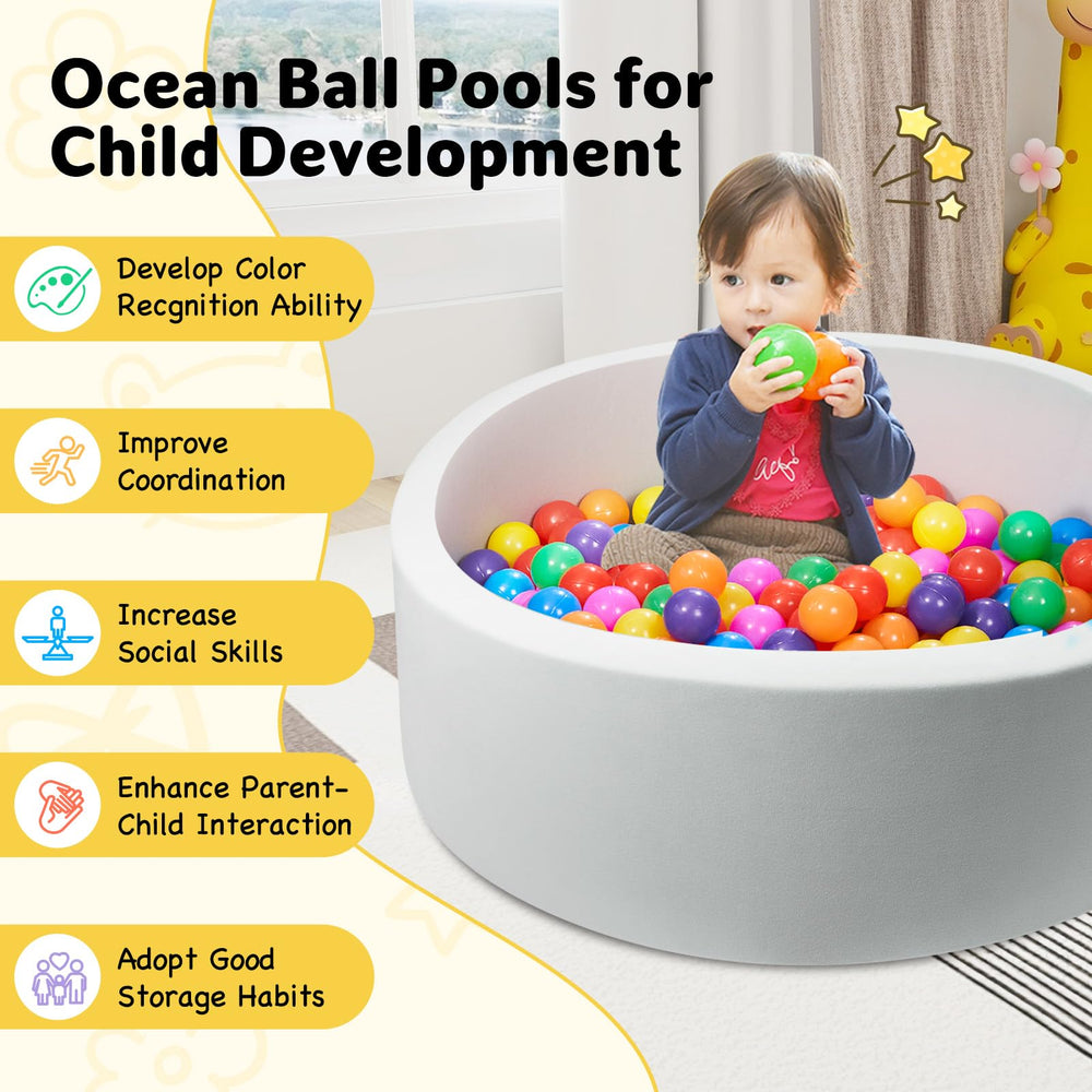 Miereirl ball pit grey vacuum-sealed design expands smoothly after opening
