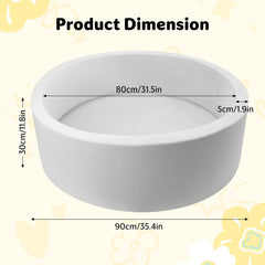Miereirl ball pit grey washable cover simplifies cleanup after playtime