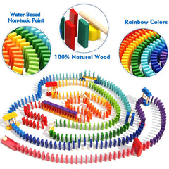 Migargle dominoes neatly stored in the included bag for on the go family play.