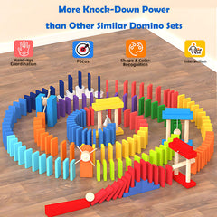 Migargle domino faces in color help kids learn patterns and sequencing.