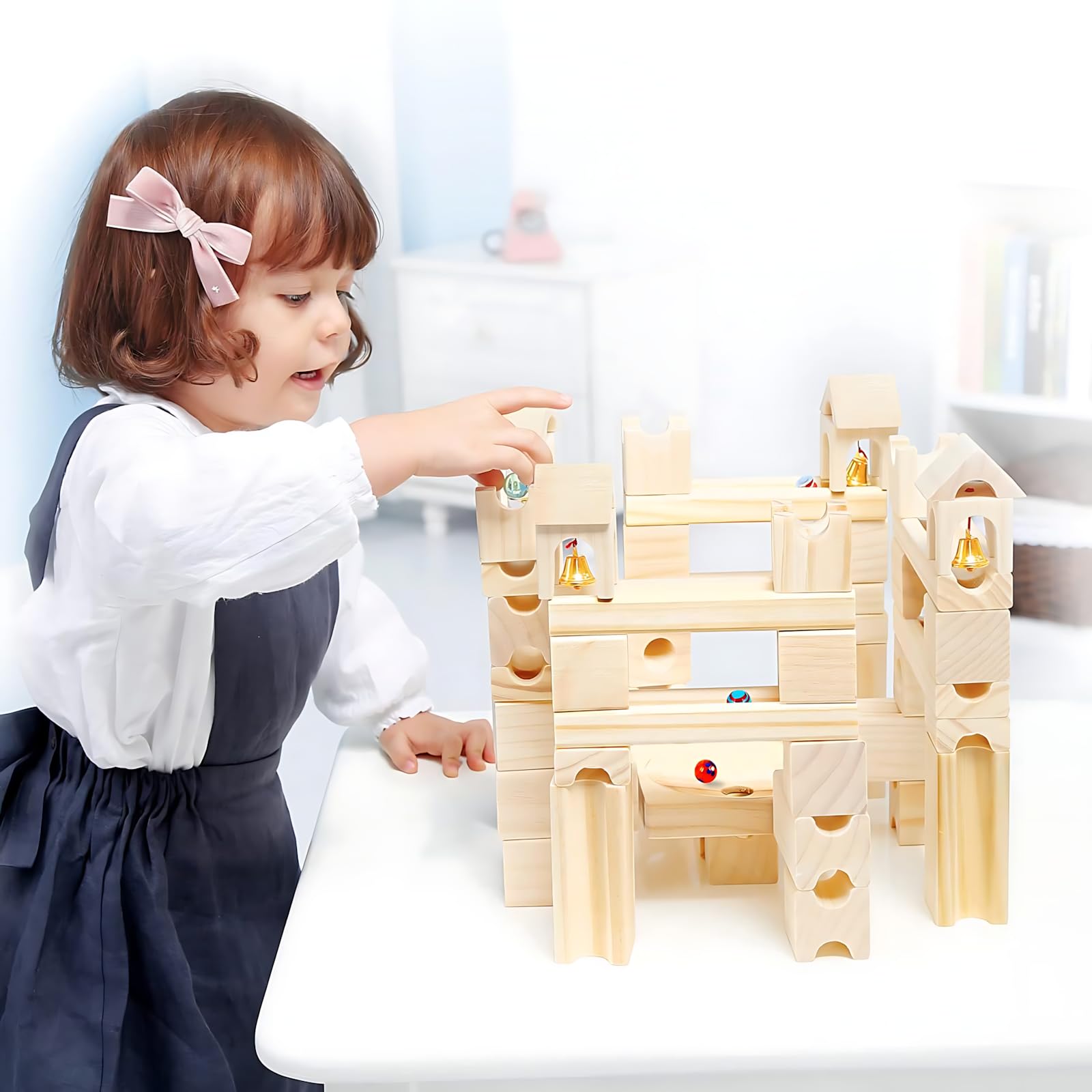 Eco-friendly Migargle wooden toy designed for children aged 4-8.