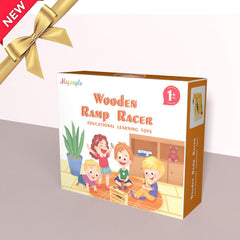 Migargle toddler playing encourages sharing and taking turns during races