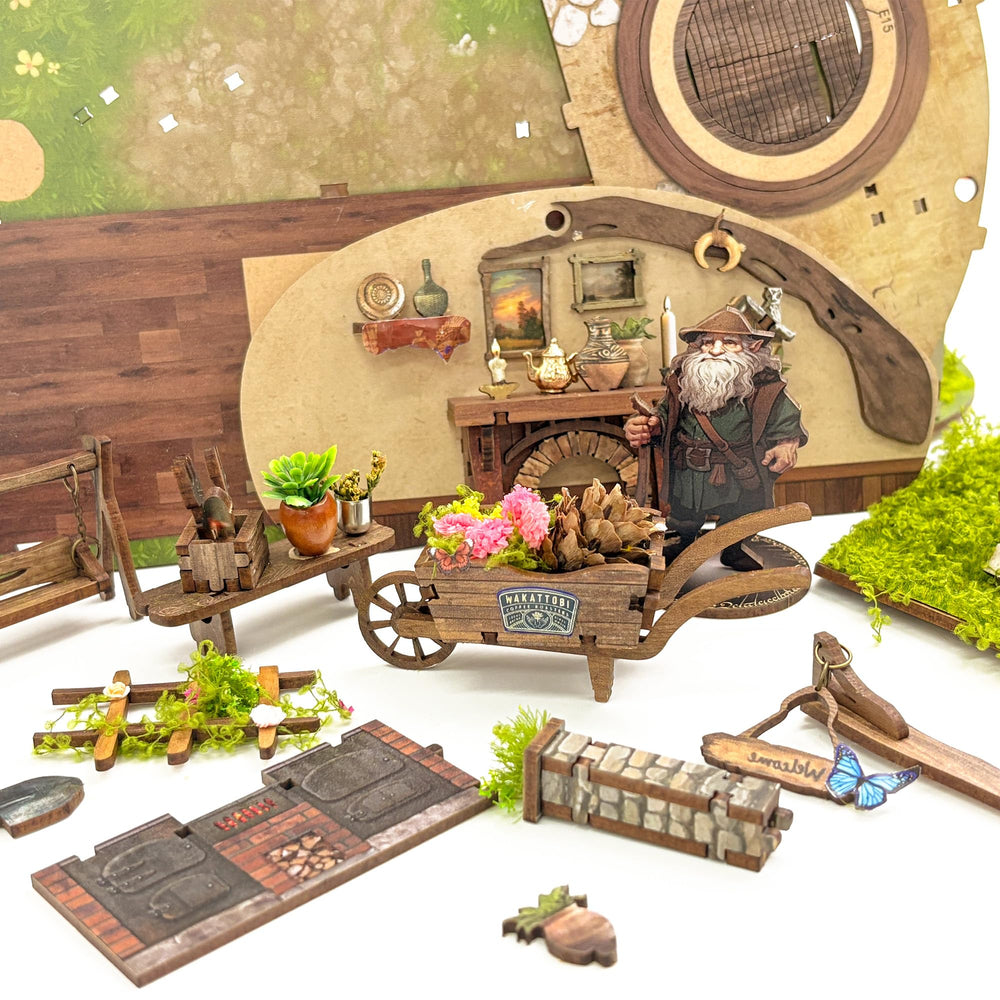 Miggley The Magic Ring House shelf display boosts cozy bookshelf decor.