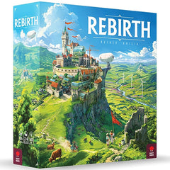 Mighty Boards Rebirth tile-laying board on Scotland map for strategic land planning