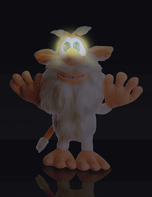 Mighty Mojo Booba bedtime companion with soft plush fur for cozy nights.