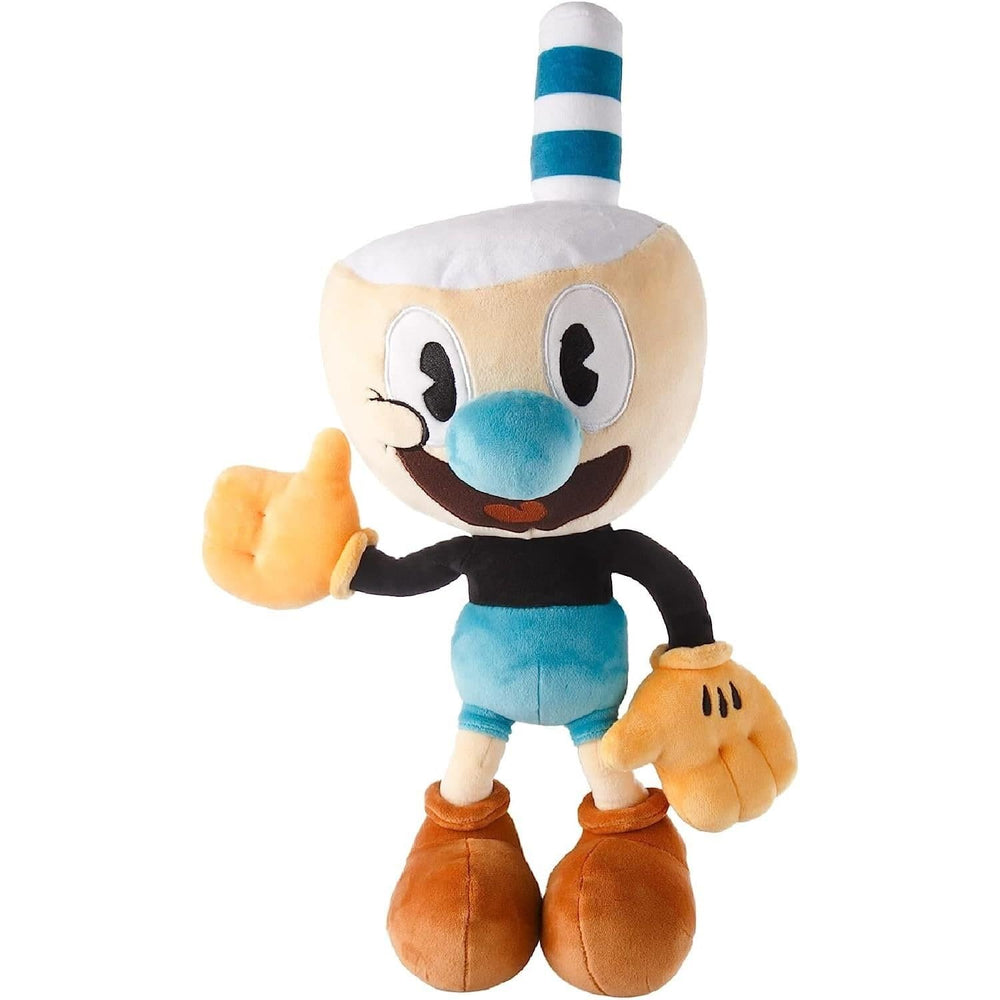 Mighty Mojo Cuphead Mugman plush soft material for cozy snuggles.
