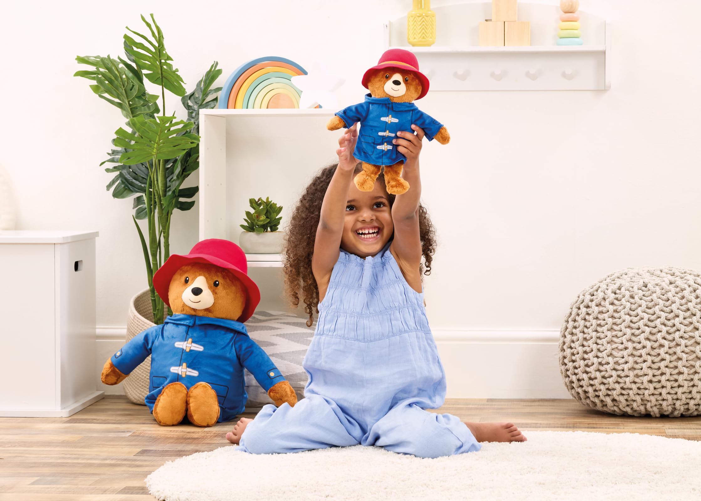 Mighty Mojo Paddington bear embroidered features enhance charm and durability.