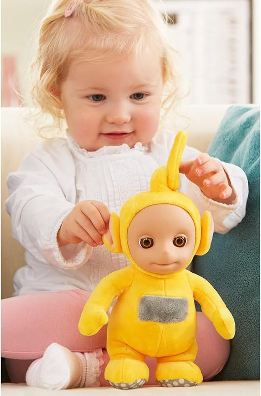 Mighty Mojo Teletubbies Laa-Laa plush, officially licensed toy, features over ten phrases.