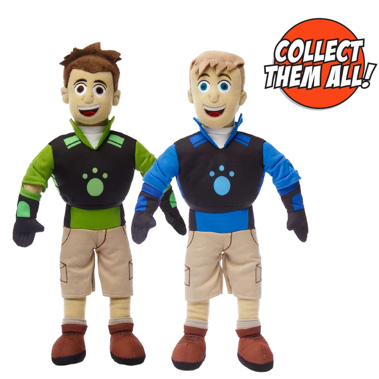 Soft, cuddly Mighty Mojo Wild Kratts plush measures 14 inches.