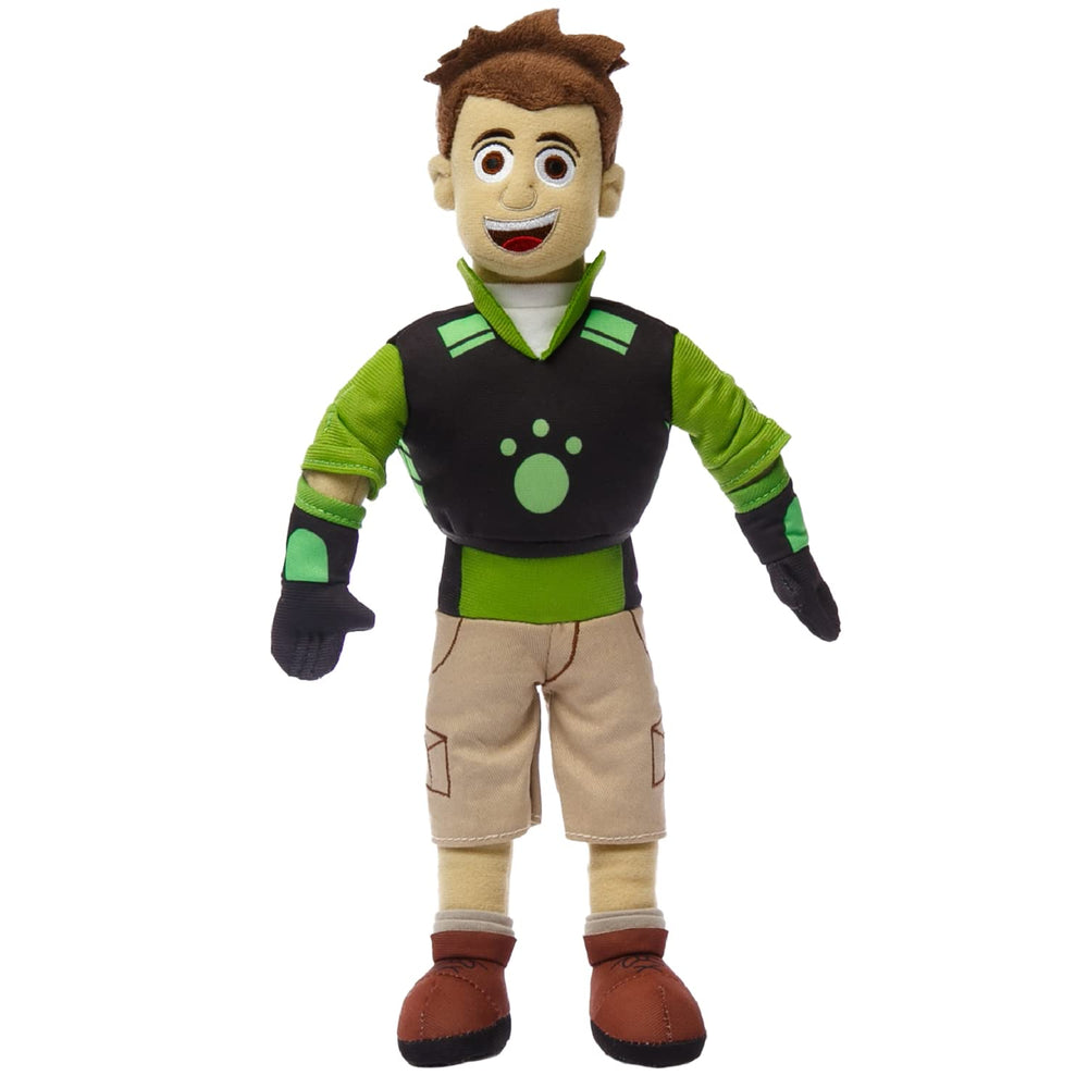 Creature Power suit embroidery on a 14-inch Mighty Mojo plush.