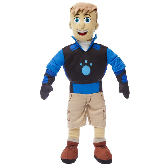 Mighty Mojo Martin Kratt plush with detailed embroidery for action-packed play.