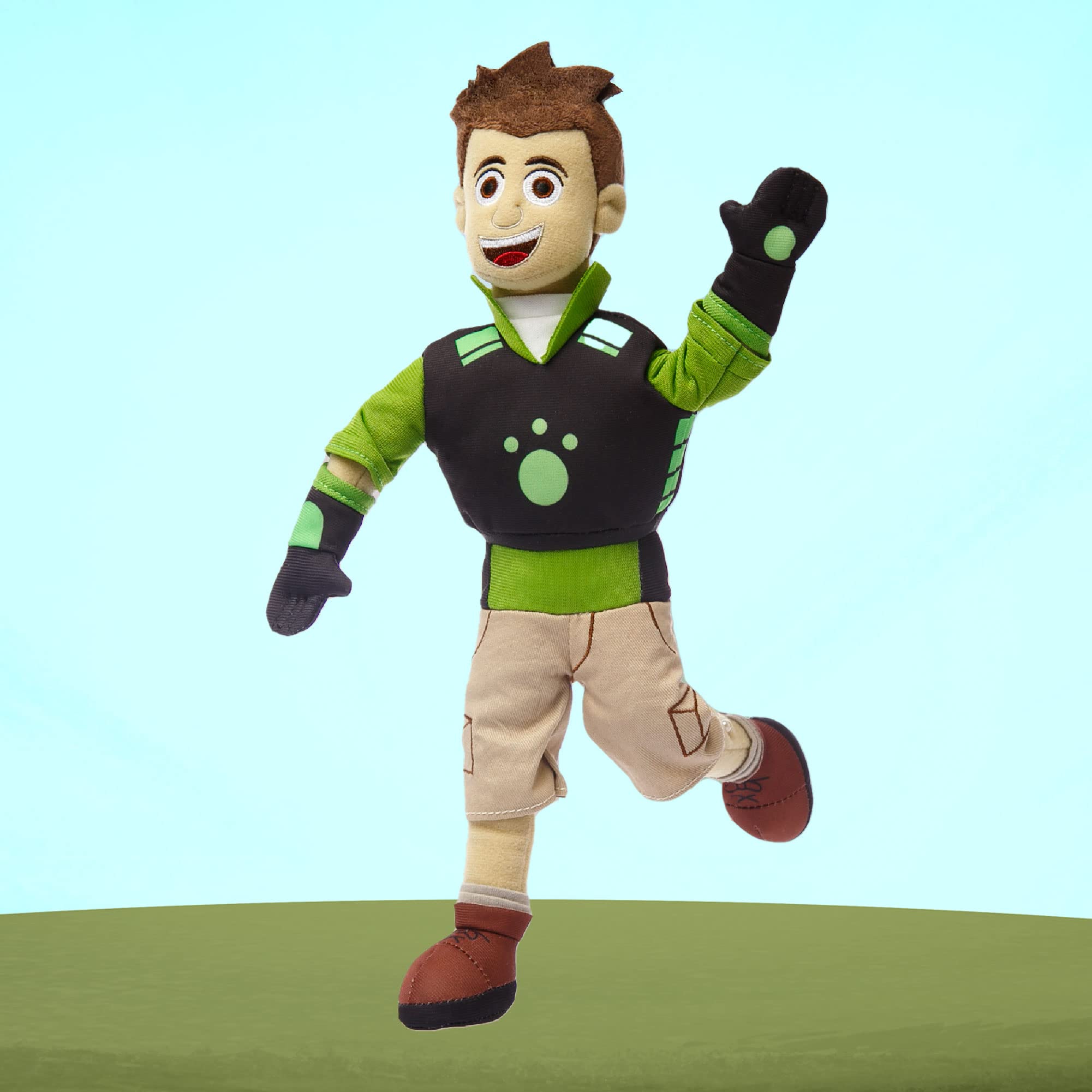 Easily spot-clean Mighty Mojo Wild Kratts plush for ongoing fun.