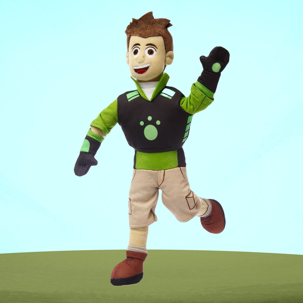 Easily spot-clean Mighty Mojo Wild Kratts plush for ongoing fun.