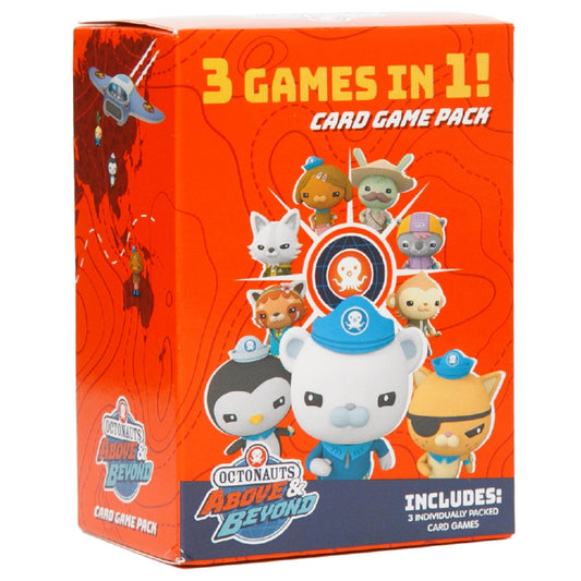 Mighty Mojo Octonauts Go Fish card game promotes social play and turn-taking during family time.