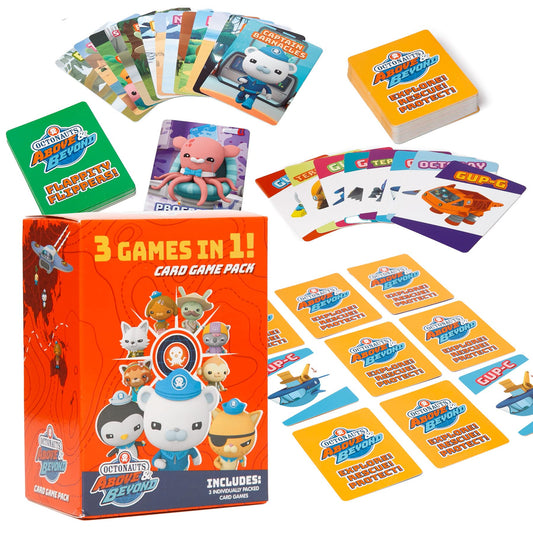 Mighty Mojo Octonauts memory card game helps kids practice matching and concentration.