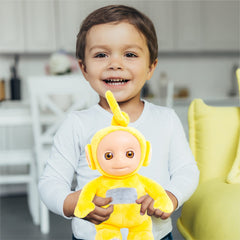Mighty Mojo official Teletubbies plush tag with licensed character details
