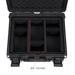 Migitec EVA foam insert cushions cards and prevents movement.