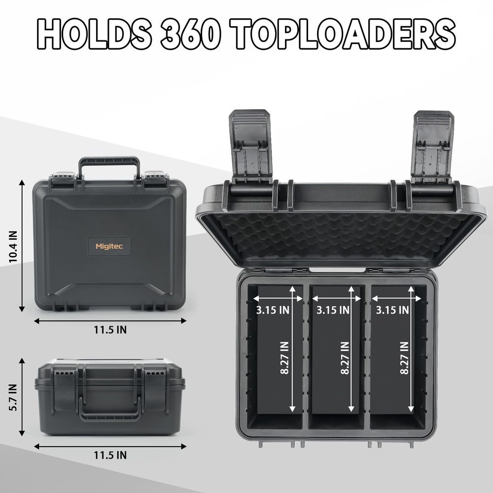 Migitec Toploader Storage Box ideal for sport and trading card collections.