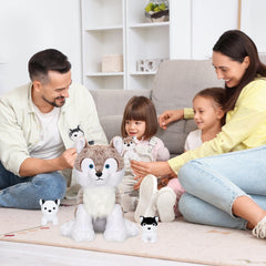 Miguelina Wolf Mom belly surprise feature for interactive play