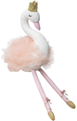Mikee Fluffie ballet swan plush 12in ready for bedtime hugs and imaginative play.