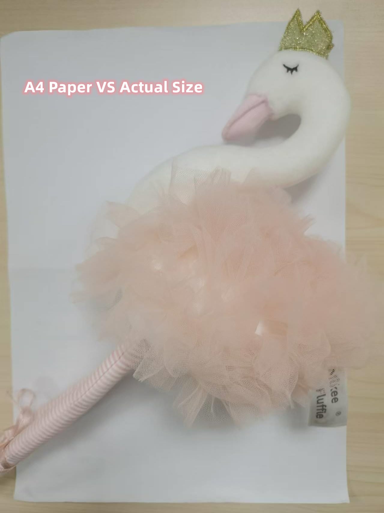 Mikee Fluffie ballet swan plush makes a thoughtful gift for celebrations.