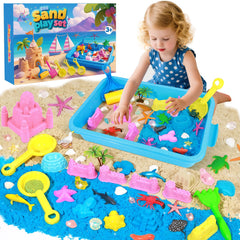Mikiwon Ocean Sensory Bin kit shown in packaging for mess-free indoor play.