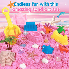 Five play tools support scooping and shaping.
