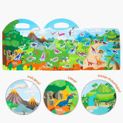 MIKNEKE jelly sticker book kid on the go great for car rides and travel