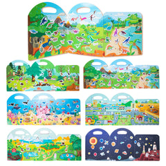 MIKNEKE jelly sticker book ocean theme sparks ocean-themed pretend play