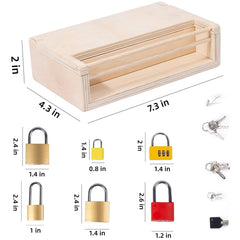 MIKNEKE wooden locks encourage educational play and curiosity