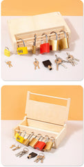 MIKNEKE lock and key matching activity supports coordination and focus
