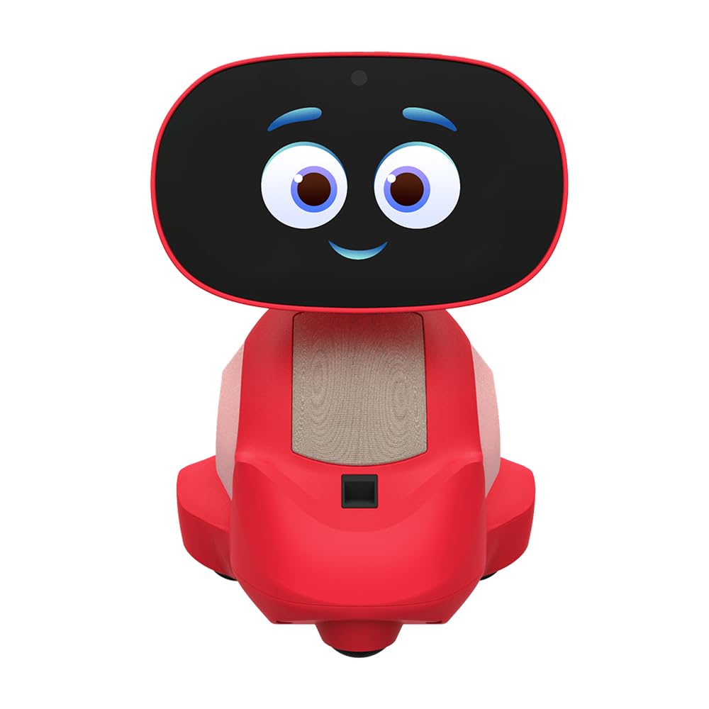 Miko 3 kid robot face interacts with children to spark curiosity and learning.