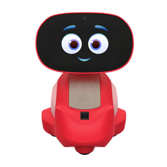Miko 3 kid robot face interacts with children to spark curiosity and learning.